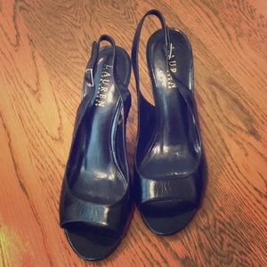 Ralph Lauren slingback heels